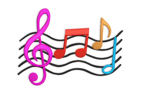 Coloured Music Notes: A Seasonal Embroidery Review
