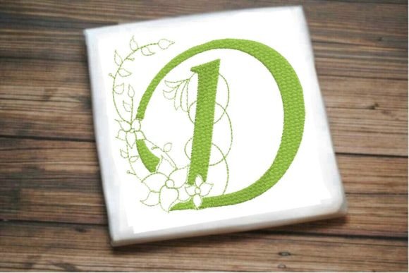 D Letter Vine Monogram Flower: Sweatshirt Design Review