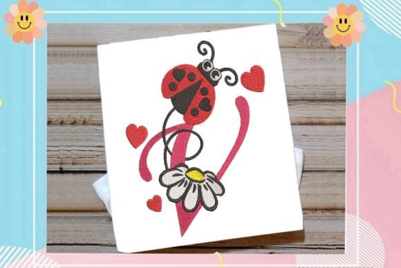 Ladybug V Letter Monogram: A Stitcherβs Review