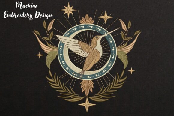 Magic Hummingbird & Star: Mystical Bird Design Review