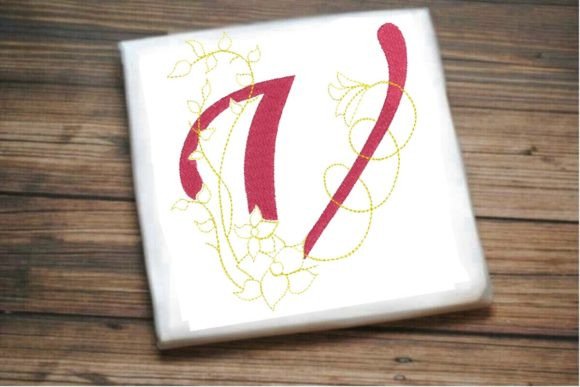 V Letter Vine Monogram Flower Review