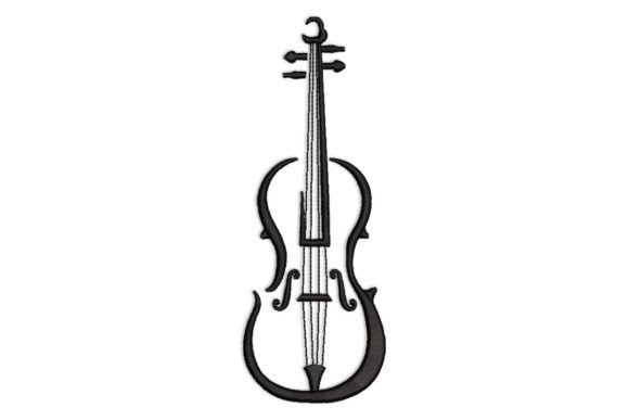Violin Embroidery Design: A Music Lover's Gift